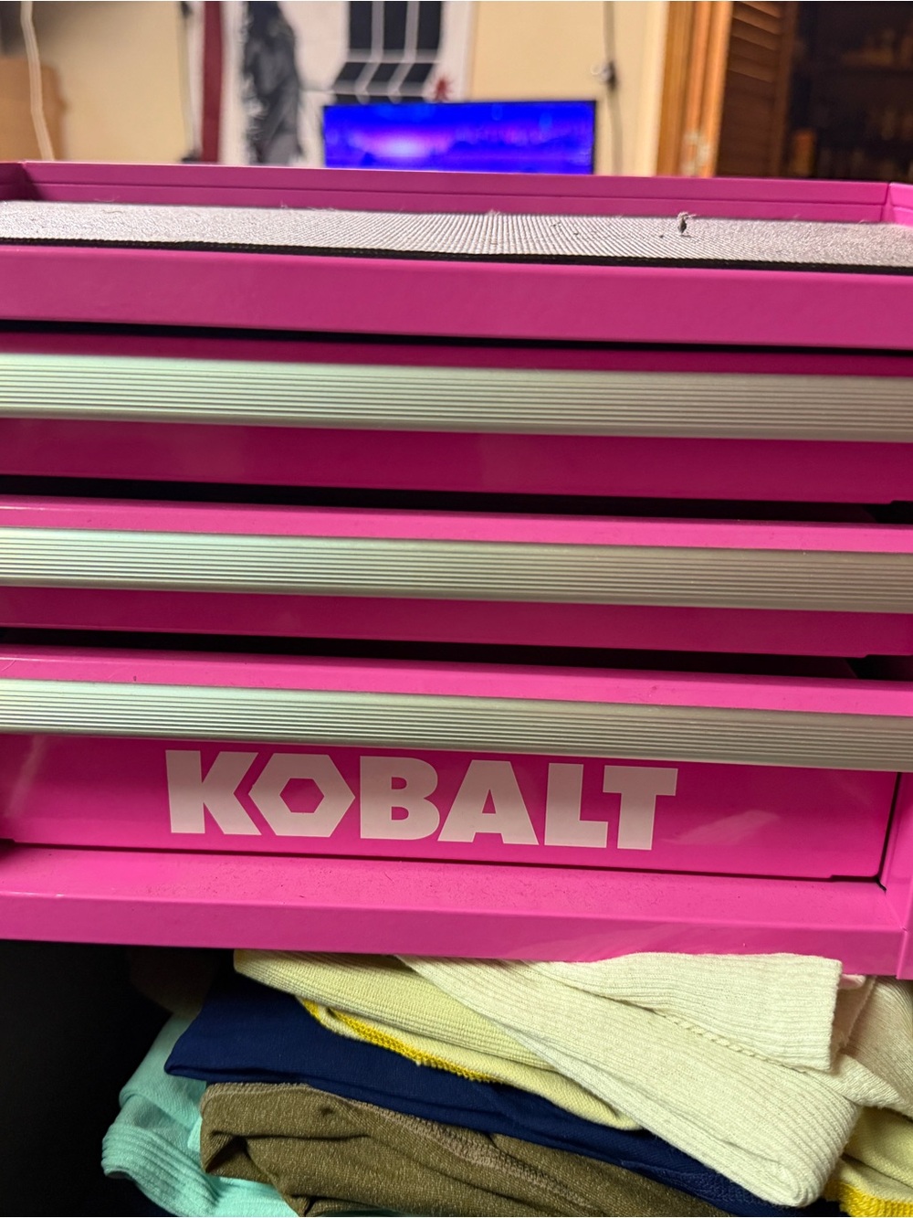 Kobolt Pink Steel Mini Toolbox